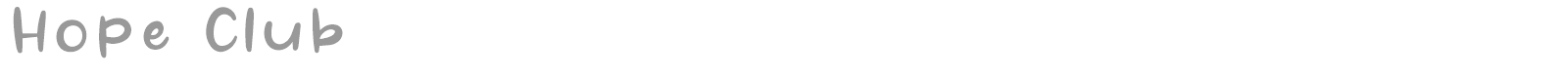 Hope Club font preview
